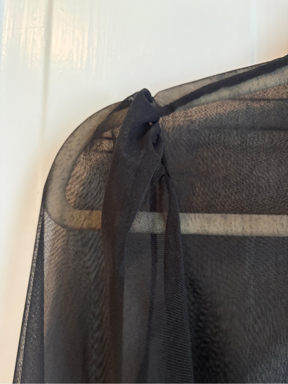 NWOT Sheer Black Shrug - Picture 3 of 8
